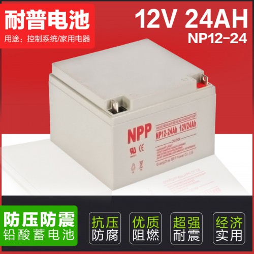 耐普免維護(hù)膠體蓄電池12V24AH