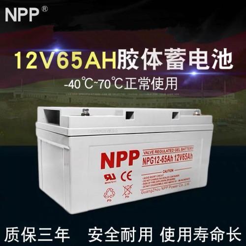 耐普太陽(yáng)能膠體蓄電池12v65ah直流屏