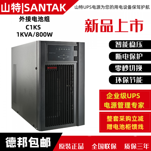 山特UPS電源 C1KS在線式1KVA/800W電腦備用