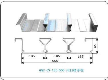 YXB65-185-555閉口樓承板