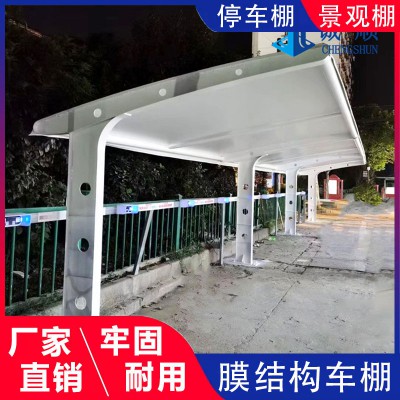 雙邊膜結構車棚雨棚 膜結構車棚 膜結構汽車停車棚