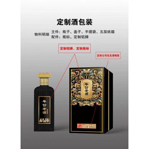 白酒年份酒貼牌定制是不是純糧釀造