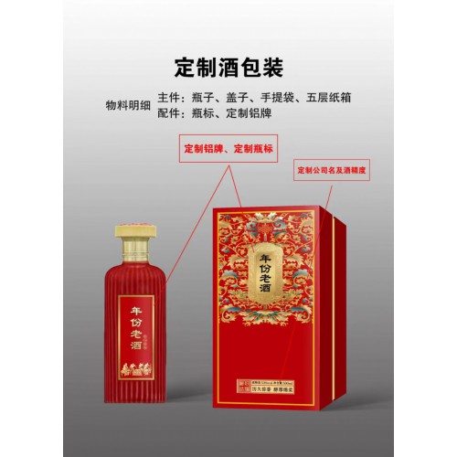 白酒貼牌定制年份酒一定全力以赴