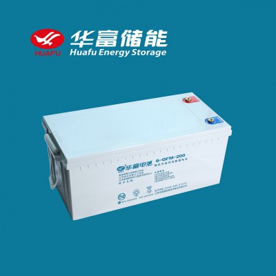 華富蓄電池12V2V電池