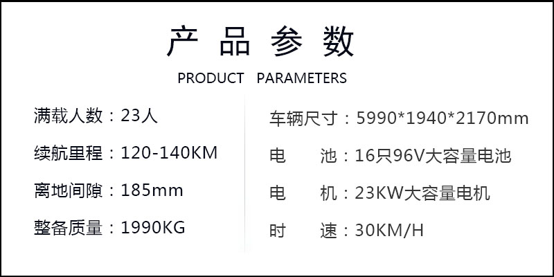 產品參數