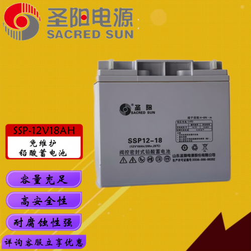 圣陽12V18AH鉛酸蓄電池 山東圣陽電源