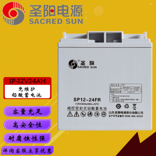 圣陽12V24AH鉛酸蓄電池 直流ing蓄電池