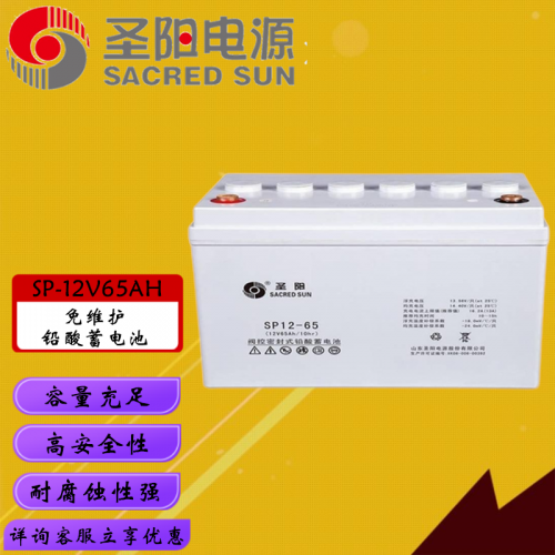 圣陽(yáng)12V65AH鉛酸蓄電池 ups電源專用蓄電池