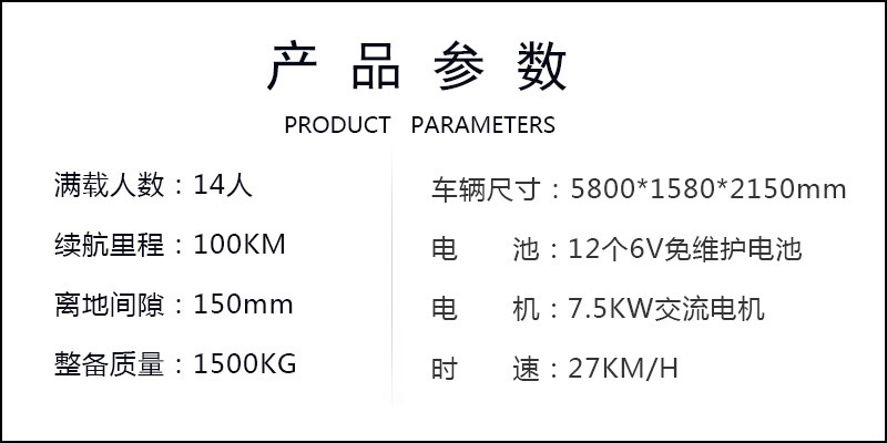 產品參數