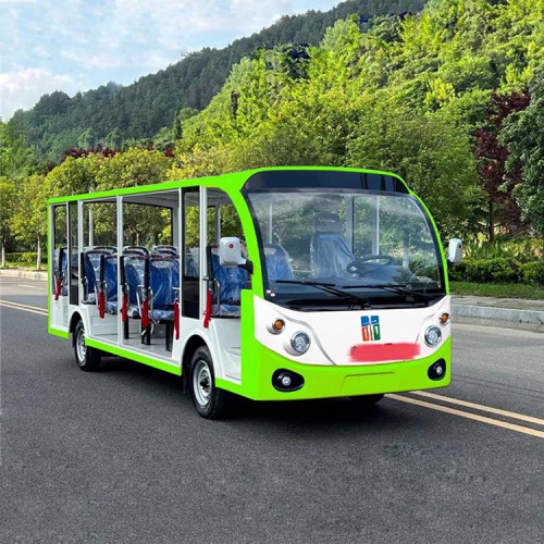 浙江14座燃油觀光車圖片  景區(qū)代步車廠家  公園旅游游覽車