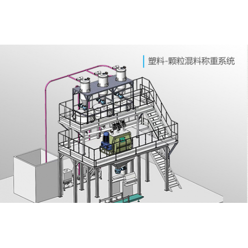 臥式混合粉體攪拌機生產線