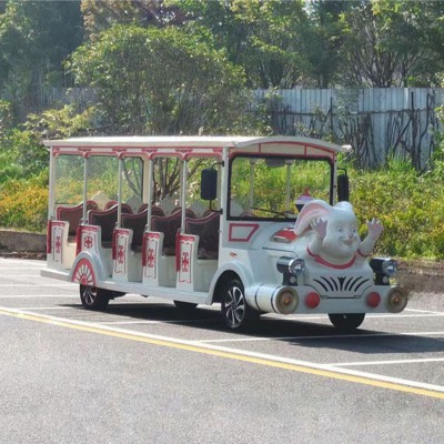 14座個性化電動觀光車  小巴士四輪電動車  卡通旅游代步車